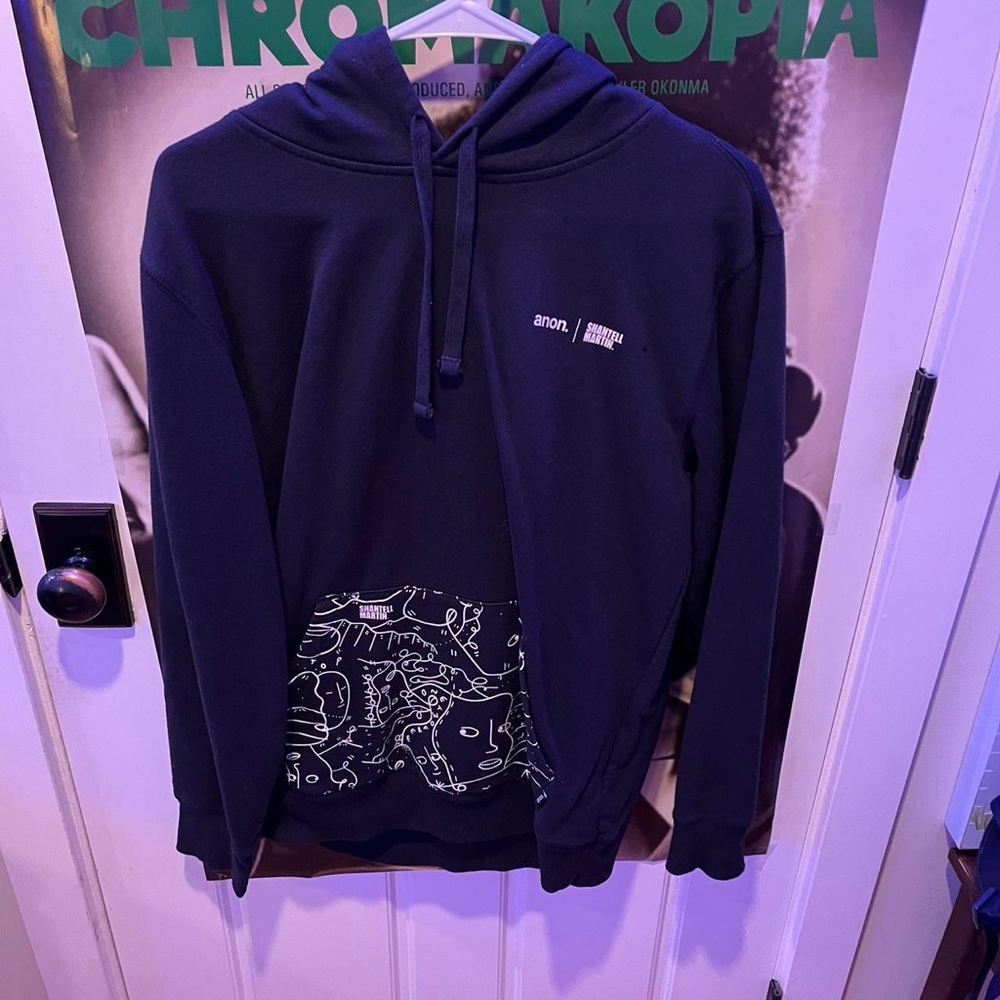 Men's Navy Graphic Hoodie